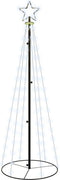 vidaXL - Kegelkerstboom - 108 - LED's - 70x180 - cm - koudwit