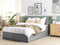 SENATOR - Boxspringbed - Grijs - 180 x 200 cm - Polyester