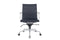 Feel Furniture - Luxe Executive bureaustoel van 100% rundleer - Lage rugleuning – Donker blauw