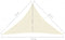 vidaXL - Zonnezeil - 160 - g/m² - 2,5x2,5x3,5 - m - HDPE - crèmekleurig