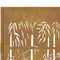 vidaXL - Poort - met - bamboe-ontwerp - 105x155 - cm - cortenstaal