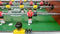 Tafelvoetbaltafel - 140x75x89cm - houtimitatie - antislip handgrepen