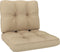 vidaXL - Palletkussens - 2 - st - stof - beige