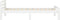 vidaXL - Bedframe - massief - grenenhout - wit - 90x200 - cm