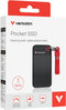 Verbatim Pocket SSD - 1TB - USB 3.2 Gen2 10Gb/s - Rood Zwart