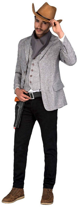 Kostuums voor Volwassenen My Other Me Grijs Gunslinger M/L