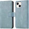 iMoshion Hoesje Geschikt voor iPhone 14 Plus Hoesje Met Pasjeshouder - iMoshion Luxe Bookcase - Lichtblauw