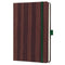 Sigel agenda 2024 - Conceptum - A5 - 2 pagina's / 1 week - Nature dark wood - SI-C2476
