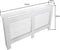 Radiatorombouw - verwarmingsombouw - radiatoromkasting - 172 cm x 82 cm - wit