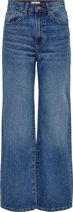 ONLY ONLHOPE EX HW WIDE DNM ADD465 NOOS - Dames Jeans - Wijd vallend 5 pocket model met hoge taille - Maat 30/32