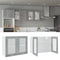 vidaXL - Hangkast - Lyon - 80x31x60 - cm - bewerkt - hout - grijs - sonoma - eikenkleurig