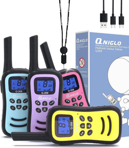 QNIGLO - Walkie Talkie Kids - Oplaadbare en Lange Bereik