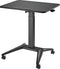 Maclean - zit-sta bureau - laptoptafel - Verrijdbaar laptop bureau - hoogteverstelling - 80x52cm, 8kg max, 109cm - MC-453B - Zwart
