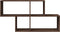 vidaXL - Wandschap - 100x20x53 - cm - bewerkt - hout - bruin - eikenkleurig
