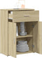 vidaXL - Dressoir - 60x30x84 - cm - bewerkt - hout - sonoma - eikenkleurig