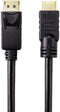Renkforce RF-4581872 - DisplayPort naar HDMI Adapterkabel - 15 m - Zwart