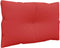 vidaXL - Palletkussens - 3 - st - stof - rood