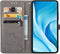 iMoshion Hoesje Geschikt voor Xiaomi Mi 11 Lite (4G) / Mi 11 Lite (5G) / 11 Lite 5G NE Hoesje Met Pasjeshouder - iMoshion Mandala Bookcase - Grijs