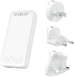 Celly TCTRAVELUNI65W, Batterijen inbegrepen
