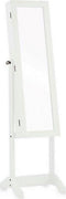 Spiegel Sieradenhouder Wit Hout MDF (36 x 140 x 36,5 cm)