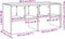 vidaXL - Schoenenrek - stapelbaar - 89,5x30x40 - cm - wit