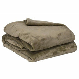 Plaid microflanelle - 130x170 cm - Taupe