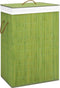 vidaXL - Wasmand - met - 1 - vak - bamboe - groen