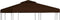 vidaXL - Prieeldak - 2-laags - 310 - g/m² - 3x3 - m - bruin
