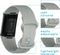 imoshion Siliconen bandje - Geschikt voor Fitbit Charge 6, Charge 5 - Grijs - L