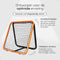 Volcan Dubbelzijdige Rebounder - Voetbal Trainingsmateriaal - 85 x 85 cm - Inclusief Grondankers - Oranje/Zwart