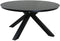 Portoro Eettafel - 158 cm - Sintered Stone Blad - Zwart-Grijs Gemarmerd