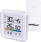 GreenBlue GB169 - Draadloze weerstation met klok alarm datum - °C / °F - bereik tot 60 m - Wit