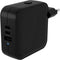 HyperJuice HJ1003BKWWGL - 3-poorts GaN oplader - 70W USB-C - Zwart