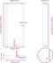 vidaXL - Salontafelpoten - 2 - st - U-vormig - 40x(110-111) - cm - staal - zwart