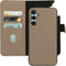 Mobiparts - Samsung Galaxy A34 (2023) 5G - 2 in 1 Wallet Case - Echt leer - Taupe