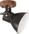 vidaXL Wand-/plafondlampen industrieel 2 st E27 20x25 cm zwart