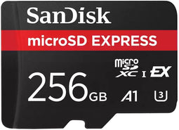 SanDisk microSD Express - 256GB - PCIe NVMe UHS-I 880MB/s