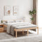 vidaXL - Seniorenbed - massief - grenenhout - 135x190 - cm
