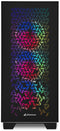Sharkoon CA300H - ATX Semi-toren - Gehard glas en Mesh - Zwart