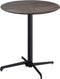 X Cross Terrastafel Zwart Frame + Riverwashed Wood HPL 70 cm - Essentials 110031470 - Horeca & Professioneel