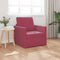 vidaXL - Vloersofa - Bed - 2-in-1 - Wijnrood - 74x77x81 - cm - Velvet