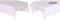 Placemat en servetten DKD Home Decor 150 x 150 x 0,5 cm Roze Wit (2 Stuks)
