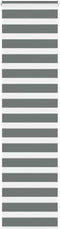 vidaXL - Zebra - rolgordijn - 55x230 - cm - stofbreedte - 50,9 - cm - donkergrijs