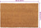 vidaXL - Deurmat - 40x60 - cm - getufte - kokosvezel - naturel