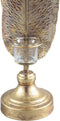 PTMD Xandro Theelichthouder Veer - H44,5 x Ø12,5 cm - Metaal - Goud