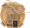 Secret de Gourmet glazen Onderzetters - 6x stuks - bamboe hout - rond - D10 cm - glazenonderzetter - in houder