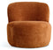 Fauteuil Marc - Roest - Stof Koper - Comfortabele Fauteuil