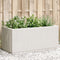 vidaXL - Plantenbak - 80x36x35 - cm - polypropeen - wit