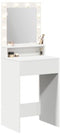 vidaXL - Witte - Make-uptafel - met - LED-verlichting, - 50x41x135 - cm