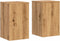 vidaXL - Plantenstandaards - 2 - st - 30x30x50 - cm - hout - artisanaal - eiken